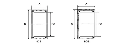 SCE Series Inch Needle Roller Bearing 2