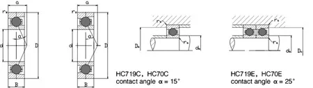 Ceramic Precision Spindle Bearings HC HCS types 2