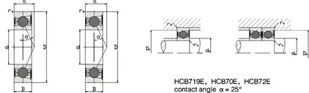 Ceramic Precision Spindle Bearings HCB types 2