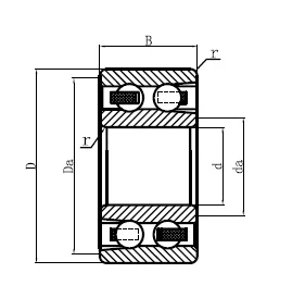 Double Row Deep Groove Ball Bearings 1