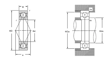 Four point contact ball bearings 2